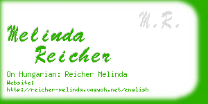 melinda reicher business card